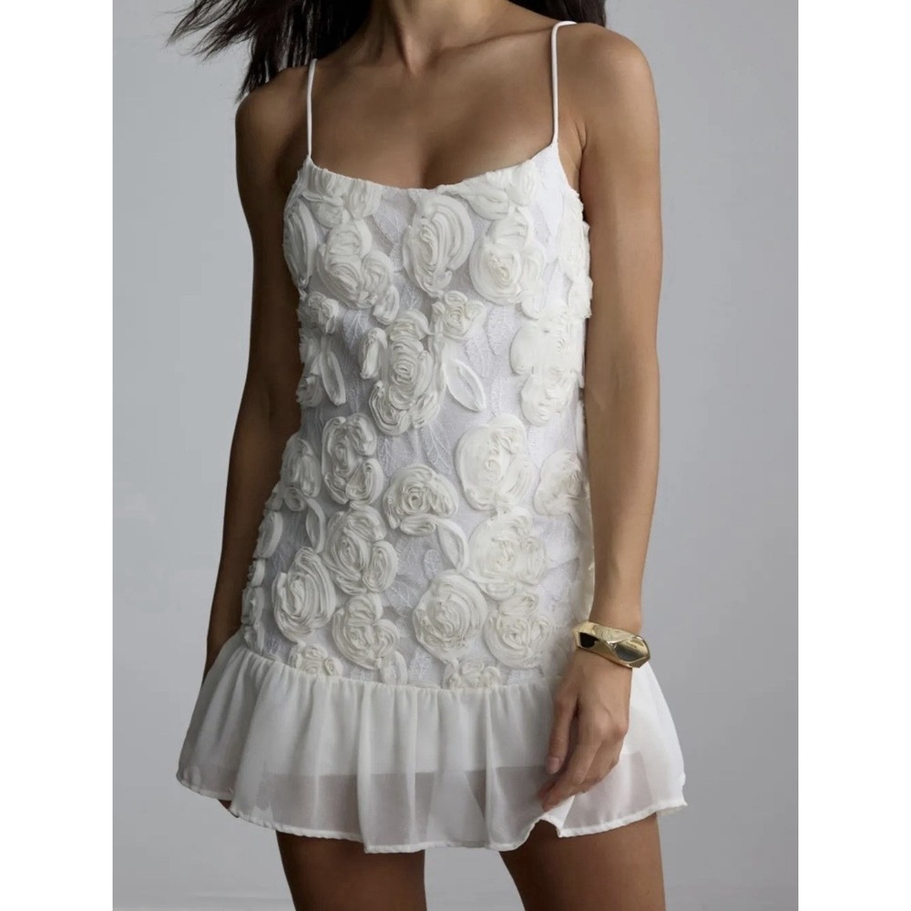 Sincere N.W.T. White SFR Size Medium Fairy Babydoll Cottage Coquette Y2K Boho